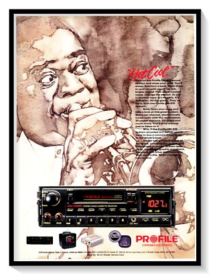 Profile DN-915 Sound System Satchmo Louis Armstrong Vintage 1991 Magazine Ad
