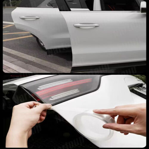 Car Door Sill Scuff Cover Sticker Anti scratch Protector Clear Carbon Fiber Film - Picture 14 of 18