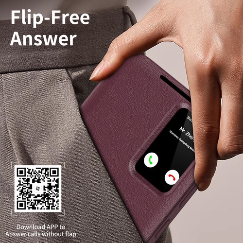 Smart Window Flip Etui do Samsung Galaxy S25 S24 S23 Ultra Etui ochronne na telefon komórkowy - Zdjęcie 53 z 55