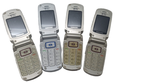 Lot of 4 Samsung SGH-A127 AT&T Cellular Flip Phone GSM For Repair Untested - Picture 8 of 12