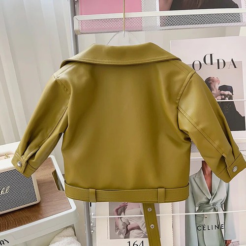 New Girls Leather Jackets for 2-8 Years Children Coats Kids Clothing Baby Girls - Picture 15 of 27