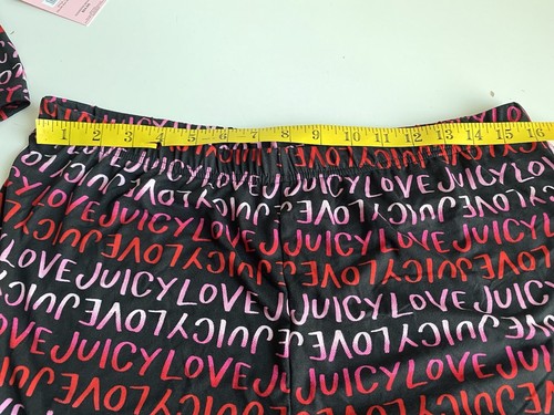 Juicy Couture 2 Pc Soft Pajama PJ Women’s Sz L Black Ombre Button Top Shorts - Picture 8 of 10