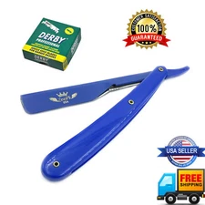 CUT THROAT SHAVETTE BARBER STRAIGHT RAZOR RASOIR + 100 BLADES FREE SHIPPING