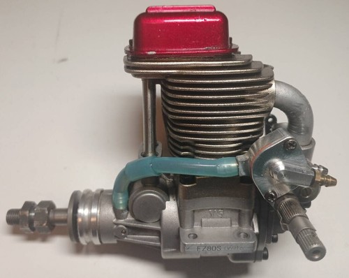 YS FZ80S 13.26cc 4-cycle glow engine with muffler, used for R/C airplane f/s - Picture 3 of 9