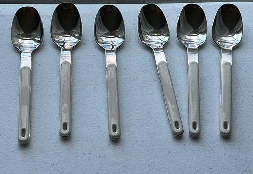 Northland Stainless Colormate Flatware with Off White Resin Handle 16 Pc Lot - Picture 7 of 8