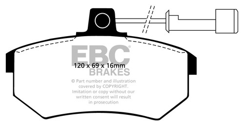 NEW EBC ULTIMAX FRONT AND REAR BRAKE PADS KIT BRAKING PADS OE QUALITY - PADKIT64 - Picture 2 of 6