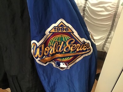 New York Yankees レザージャケット 1996年 New York Yankees Leather Stadium Jacket - Used, Size L mens