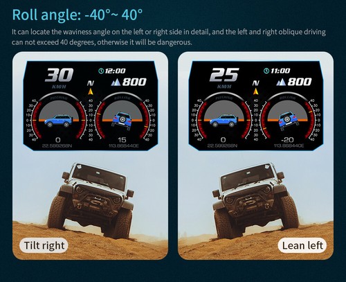 Car Head Up Speedometer OBD2 GPS Turbo RPM Alarm Temp Digital Display Accessory - Picture 4 of 23