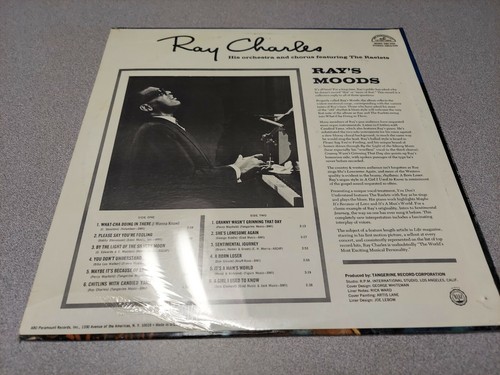 RAY CHARLES - RAY'S MOODS - SEALED, ABCS 550, SOUL, VINYL RECORD - Picture 2 of 2