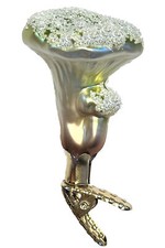 Inge-Glas Mushroom Chanterelle 10025S023 German Glass Christmas Orn in Gift Box