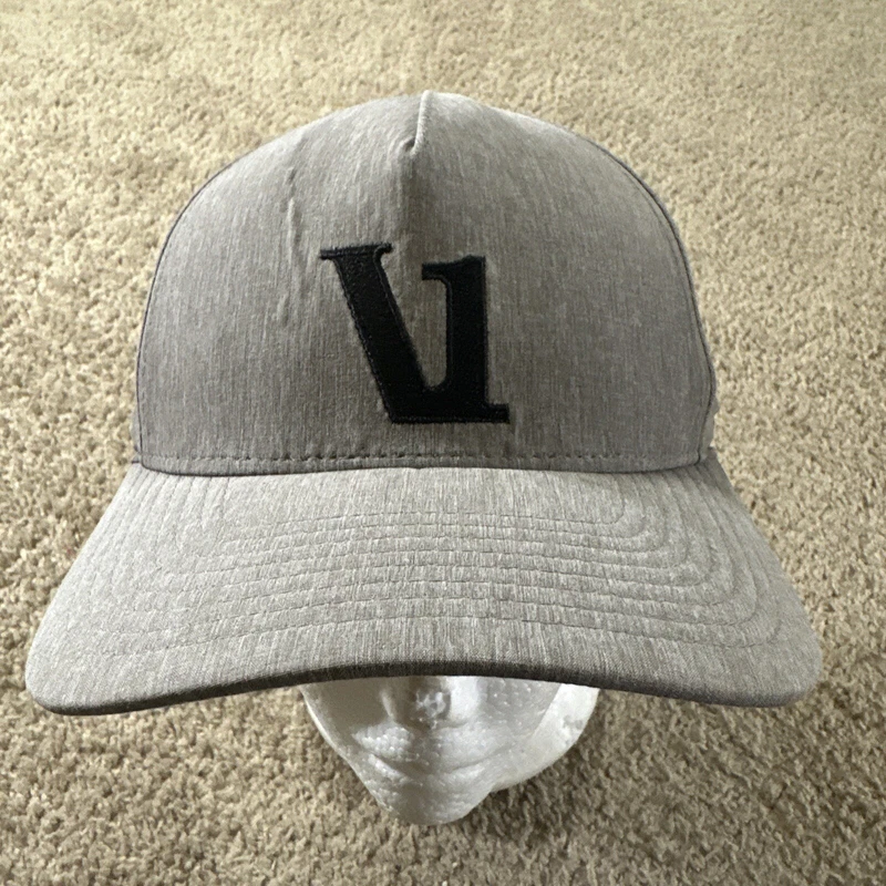 vuori hat cap snapback magnitude v logo heathered 