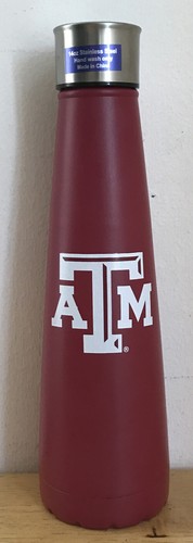 Texas A&M Aggies 14oz Edelstahl Trinkflasche Rot NCAA NEU