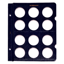 Blank Page for Whitman Classic Coin Albums - 38mm Openings