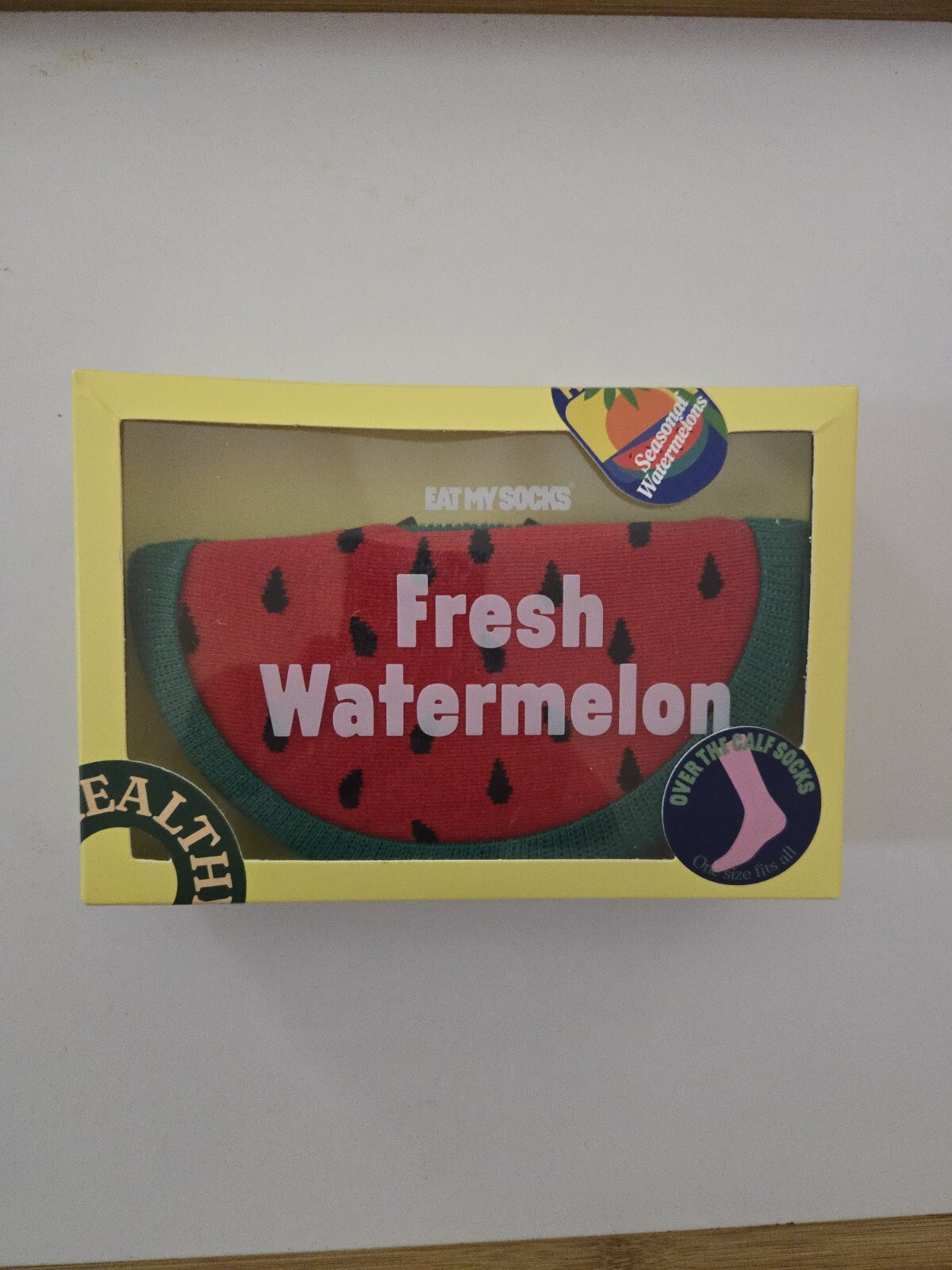 Refreshing Watermelon Novelty Unisex One-Size Socks for Adults – 1 Pair