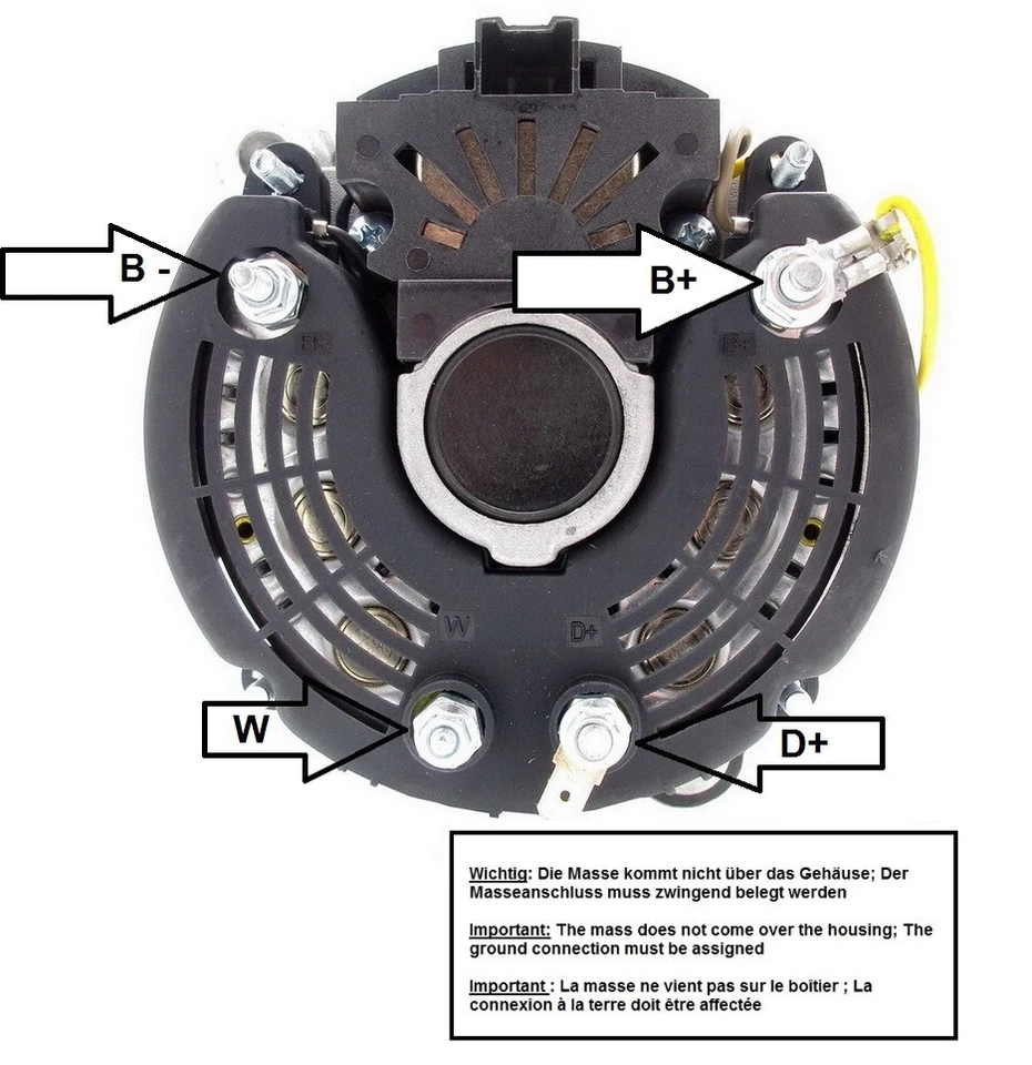 Lichtmaschine für Volvo Penta Marine AQ225A TAMD40A AQD41A AQ211A AQ140A AQ131 - Bild 3 von 4
