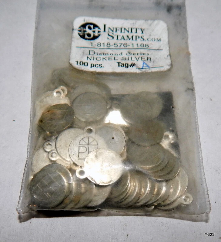 Infinity stamps shop jewelry tags