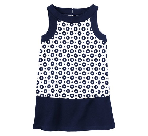 Gymboree Girl's Sleeveless Dress Youth Size 5 5T Navy Blue White - Picture 9 of 15