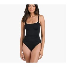 LaBlanca Black One Piece Swimsuit Size 14 NWT Adjustable Straps Removable Cups