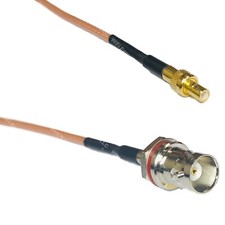 RG316 SMB MALE to BNC FEMALE SM BULKHEAD RF Cable Rapid-SHIP LOT