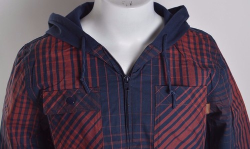 NWT MENS VANS MOUNTAIN EDITION WOOLBURN JACKET $130 M blue iris rust - Picture 2 of 4