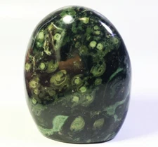 385g Natural GREEN KAMBABA JASPER Agate Quartz Crystal Stone free-form Statue