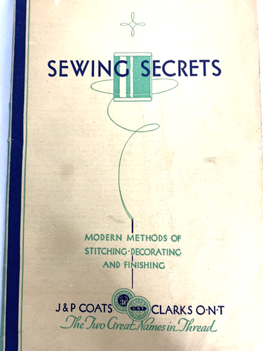 Sewing Secrets J & P Coats & Clarks VTG Booklet The Spool Cotton Co Thread Chart - Picture 2 of 7