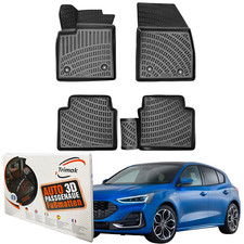 Trimak 3D Fußmatten kompatibel mit FORD FOCUS 4.Gen. Gummimatten ab 2018 