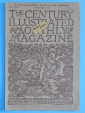 Original Vintage 1886 Cover Century Illustrated Zodiac Art Nouveau 6-1/2"x9-3/4"
