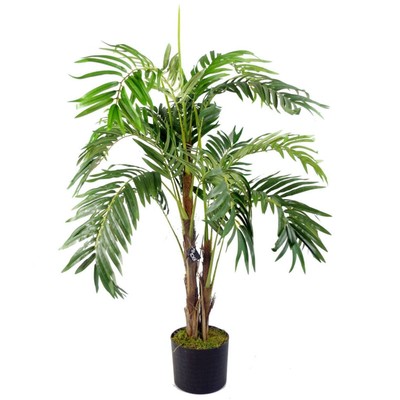 Natürliche Palme 120cm natürliche Palme Kunstpflanzen 4ft Arecabaum realistisch