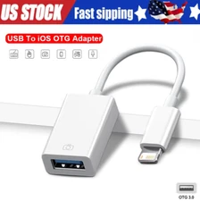 To Camera USB Female OTG Connector Adapter Cable For Apple iPhone iPad iPod lot