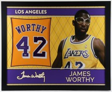 James Worthy Signed Lakers 35