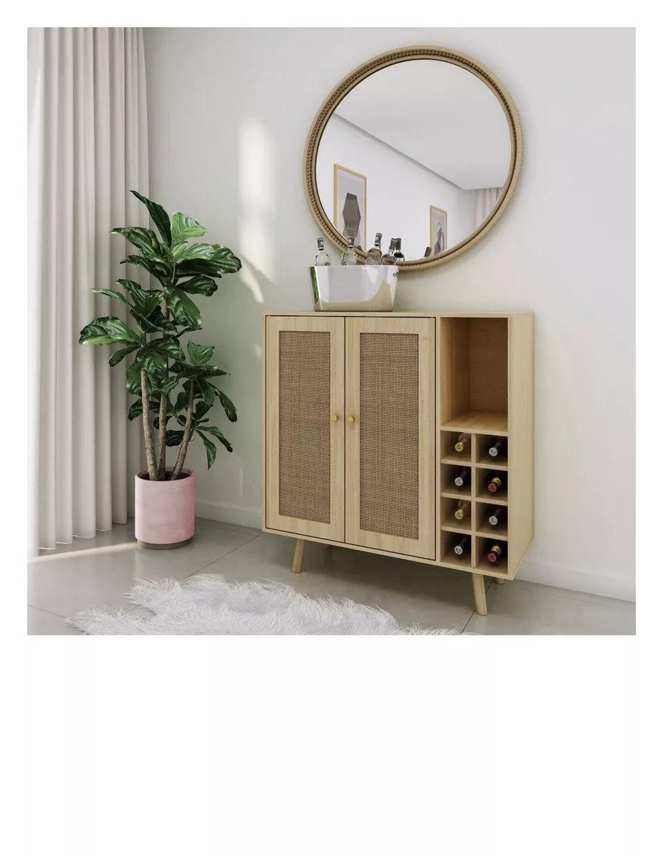 Rattan wine cabinet sales