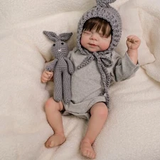 Lifelike Reborn Dolls Newborn 18" Realistic Baby Doll Silicone Vinyl Reborn Baby