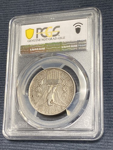 PCGS GENUINE CLEANED -VF DETAIL 1915-S PANAMA-PACIFIC COMM. HALF DOLLAR - Picture 3 of 4