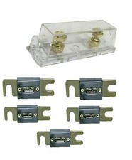 IMC Audio ANL Fuse Holder with 5 125 Amp Gold Fits 0/2/4 Gauge Wire