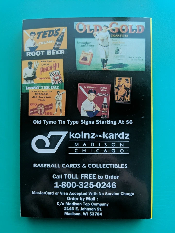 Ballstreet Journal Guía de Precios CAL RIPKEN Septiembre 1991, Incluye 10 cartas estrella Foto 2 de 3