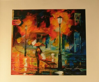 Leonid Afremov ''Late Return''Hand Enhanced Canvas 45/160 GALLERY LIQUIDATION $125