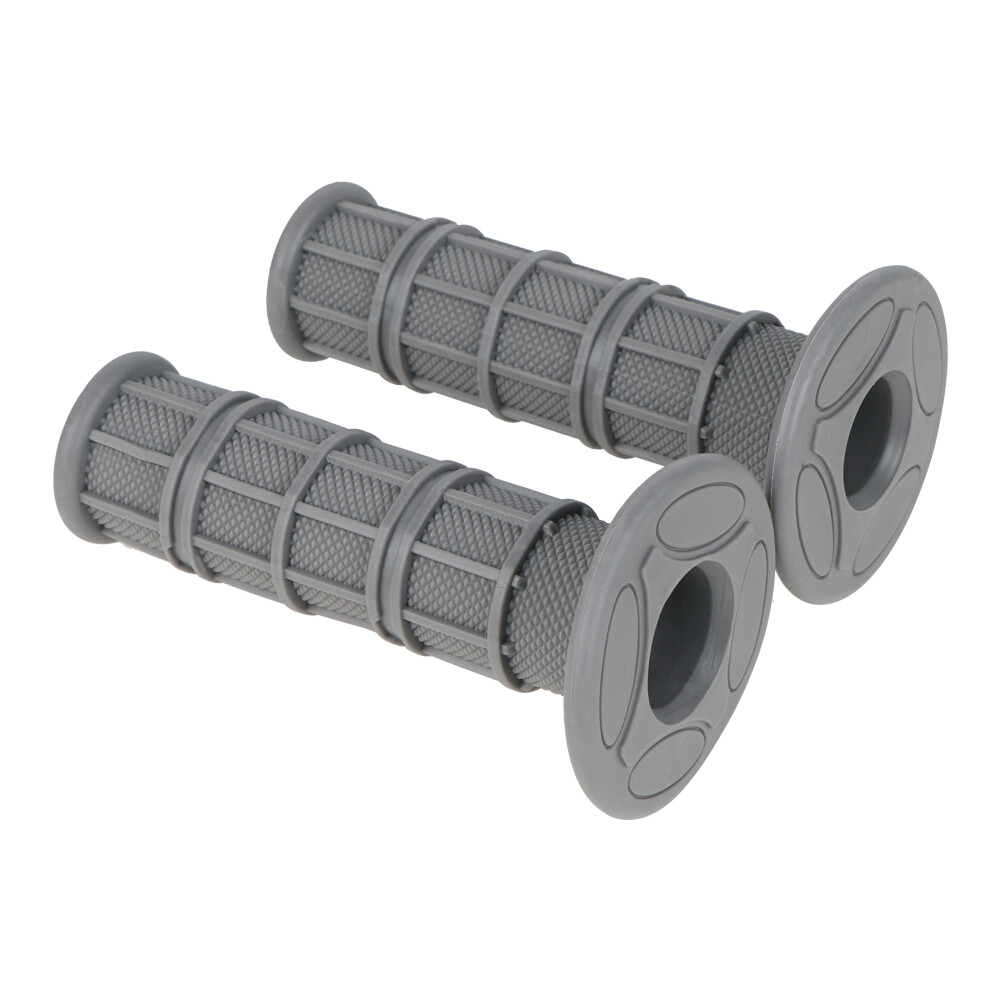 VGEBY Motorrad Lenkergriffe 7/8 Zoll Universal - Anti-Rutsch Gummi Gräte Grau