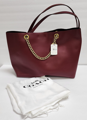 Coach Deep Red Leather Handbag Coach F10910 MEDIUM Vintage Soho Y2K Dark Red Leather  main image 3
