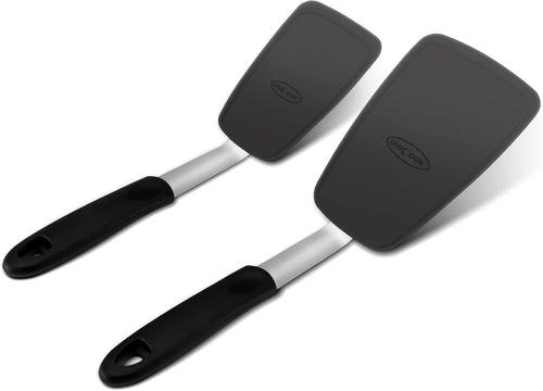 Unicook 2 Pack Flexible Silicone Spatula, Turner, 600F Heat Resistant, Ideal for - Picture 12 of 12