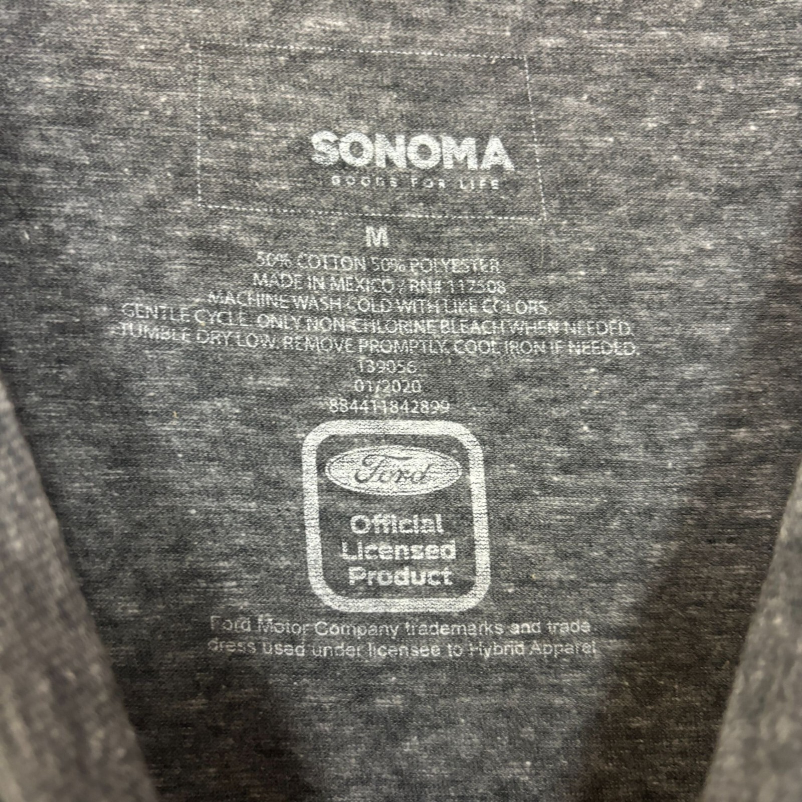 PONY T shirt auto d'epoca Ford Mustang taglia media