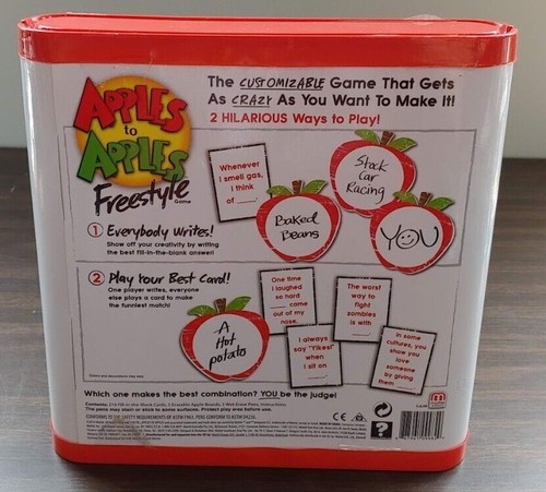 Mattel Games Apples to Apples Freestyle Game Free Ship New Ages 12+ 4-6 Players - 第 2/2 張圖片