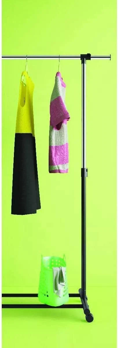Room Essentials Metal Base Adjustable Single Rod Garment Rack Black eBay