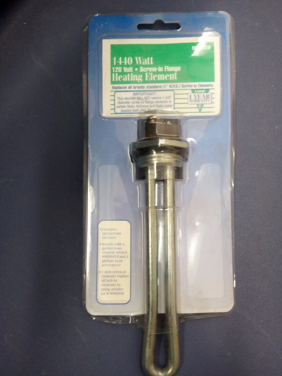 Reliance Heating Element 9000129 1440 Watt 120 Volt 1u0026#034; Screw-In  Flange. New | eBay