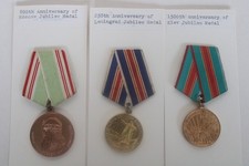 3 Vtg Soviet Union Anniv. Medals, 800th Moscow, 250th Leningrad, 1500th Kiev