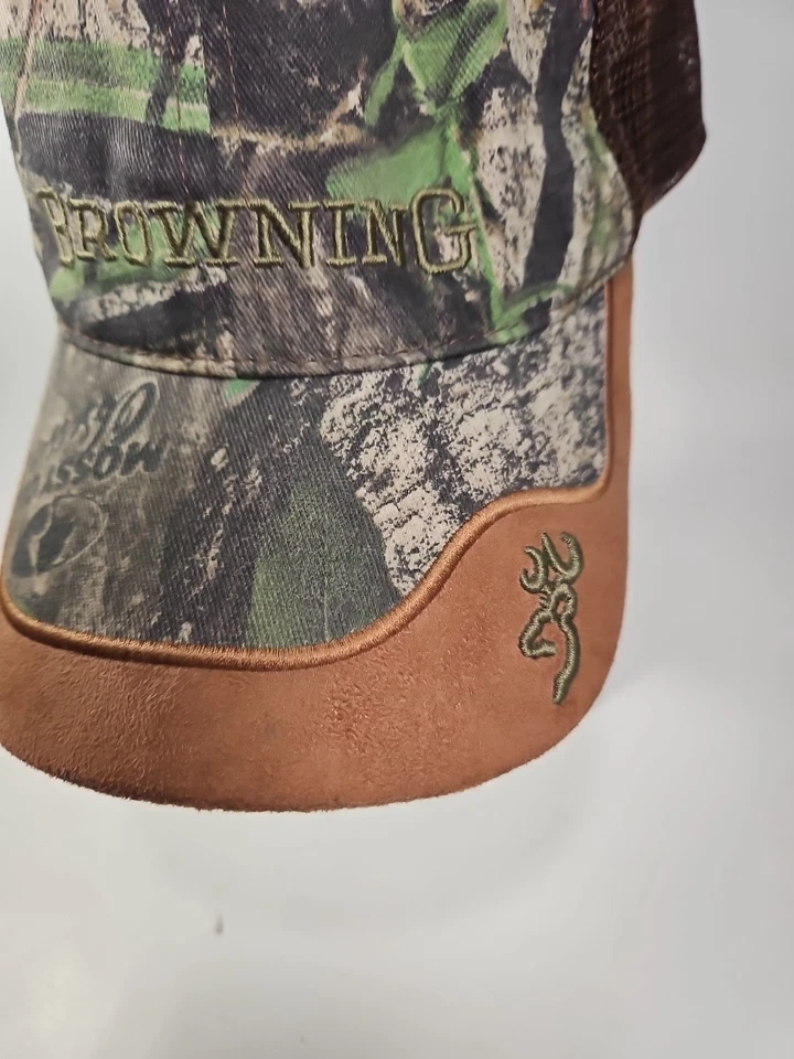 Browning Mossy Oak Hat Cap Camo Mesh Adjustable - Image 2 of 4