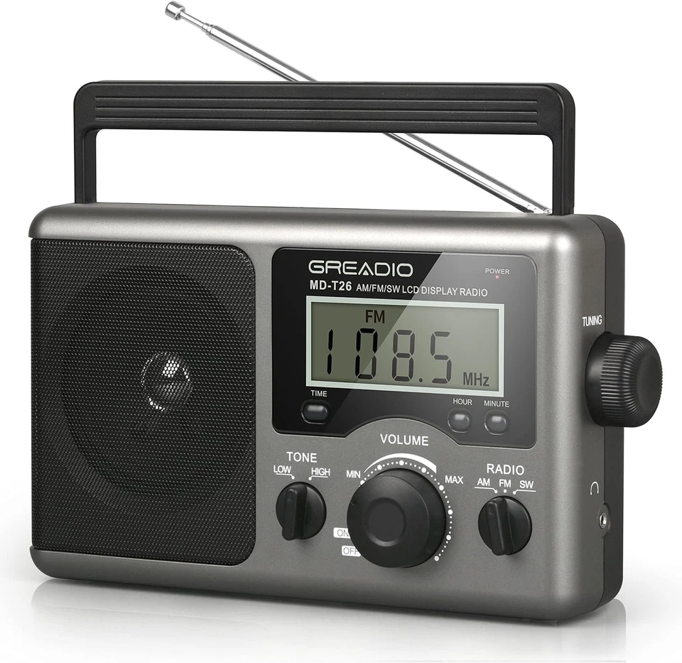 User-Friendly Portable Radio with Big Speaker and Earphone Jack for All Ages - Image 3 of 4