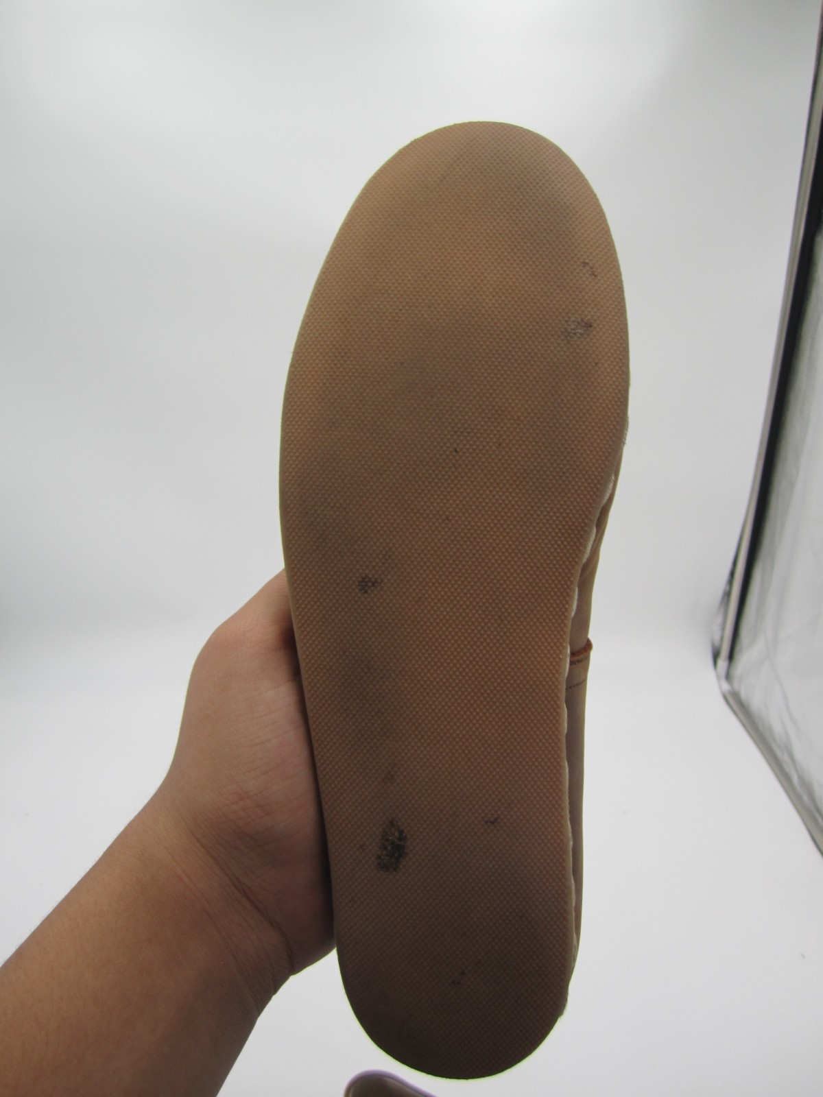 Sabah Brown Leather Slip On Flat Loafer Women Size 42/10