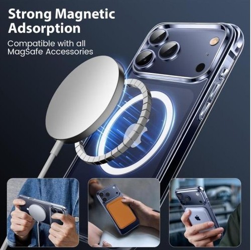 ๐ฅ MagSafe Magnetic Clear Case for iPhone 17 Pro โ Shockproof Slim Brand New - Picture 4 of 4