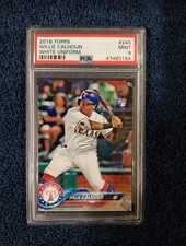 2018 Topps Willie Calhoun-White Uniform Rokkie (Rc) Graded PSA Mint 9